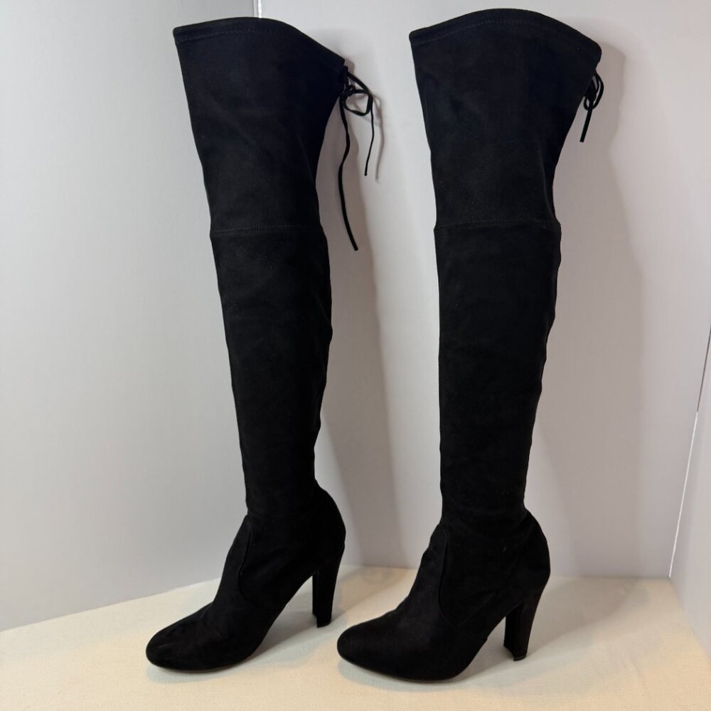 Steve Madden Over The Knee Black Boots Size 8M - Picture 2 of 11